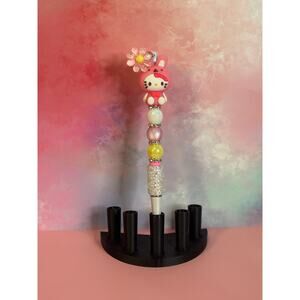 113-19 Inspired Handcrafted Extended Length Beaded Pen w/ Refill Ink